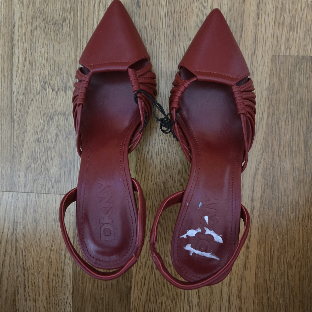 DKNY Women's Red Slingback Shoes